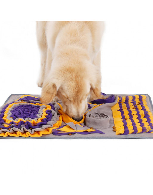 Snuffelmat voor honden- ideale beweging - slow eating training - SMALL - ORANJE