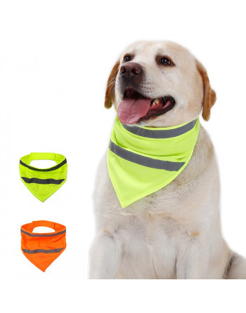 alias verontschuldiging Naar boven Reflecterende Safety halsband voor honden in fluo stof