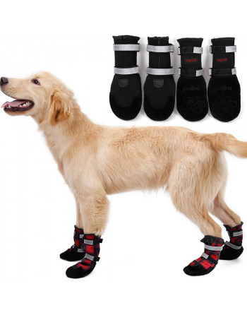 winter schoenen hondenschoenen - Anti-slip - Medium - Rood