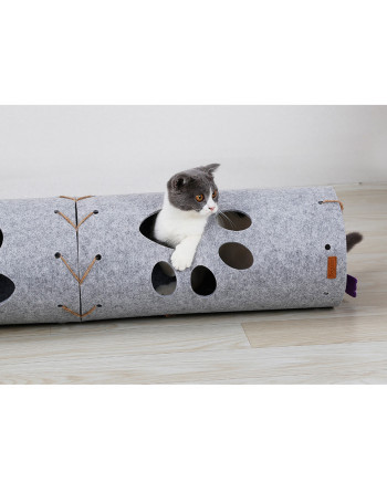 Soepel Hamburger Handschrift Speeltunnel voor katten - krabpaal speeltje - uitbreidbaar