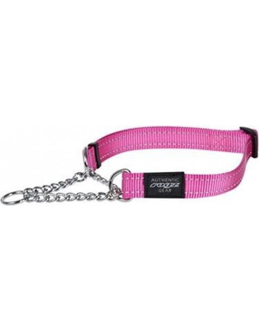 Hondenhalsband - choker - 20 mm x 34-56 cm - Roze