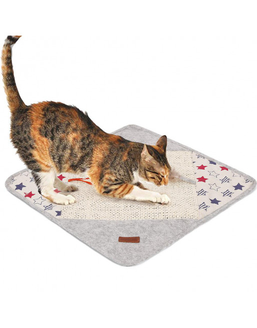 Krabmat voor katten - krabpaal toebehoren - speeltje voor katten - GRIJS
